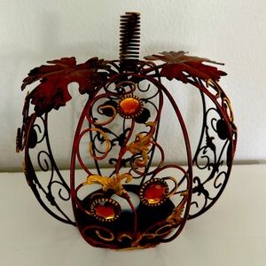 Fall Pumpkin Design votive candle holder